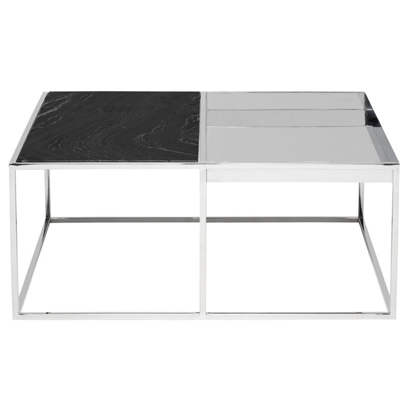 Table basse Corbett - Plateau noir