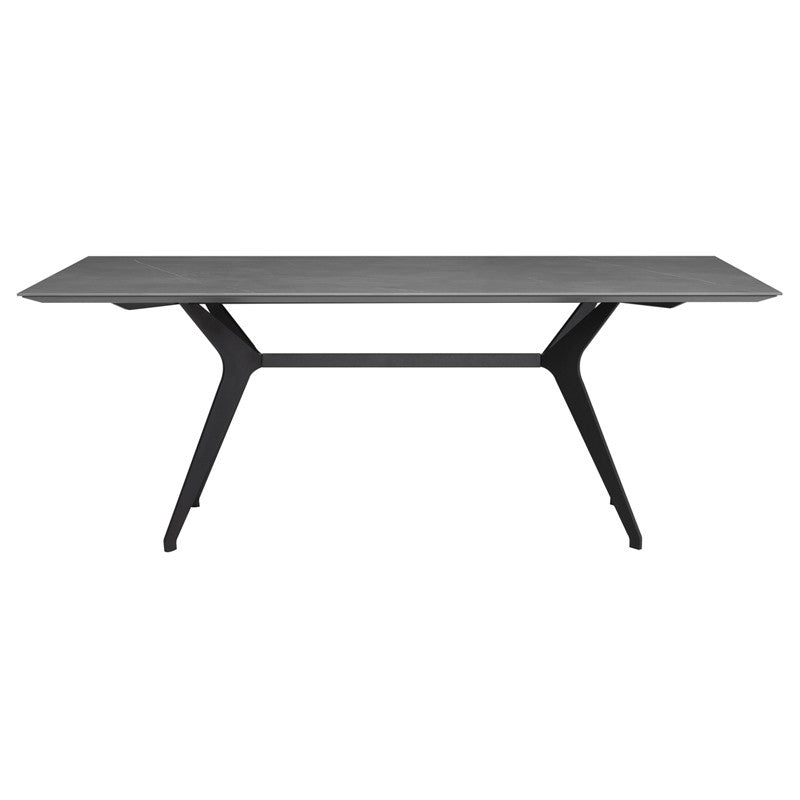 Daniele Dining Table (Grey Ceramic Top)