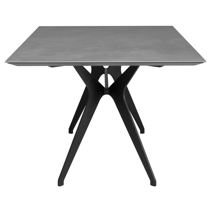 Daniele Dining Table (Grey Ceramic Top)