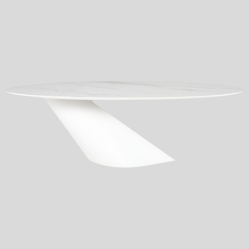 Oblo Dining Table (White Ceramic Top)