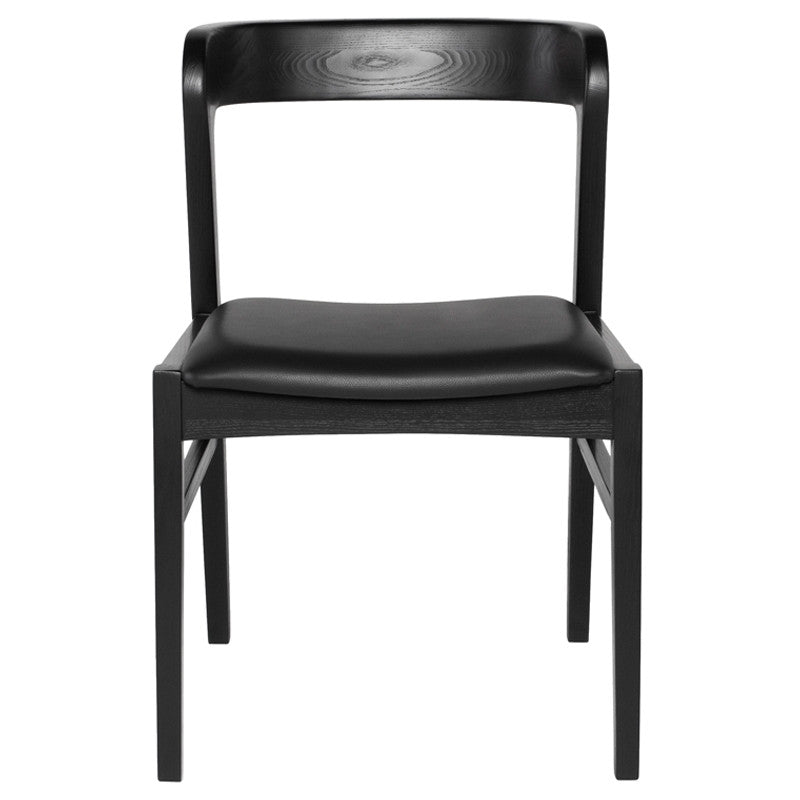 Chaise de salle à manger Bjorn (cadre en frêne noirci)