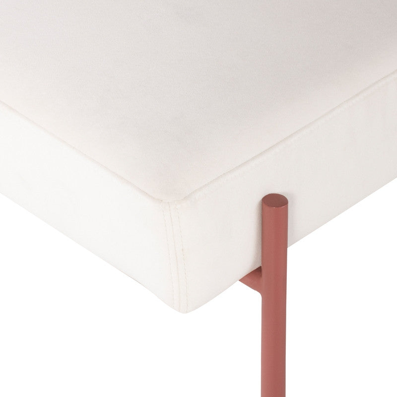 Marni Boucle Dining Chair (Rust Frame)