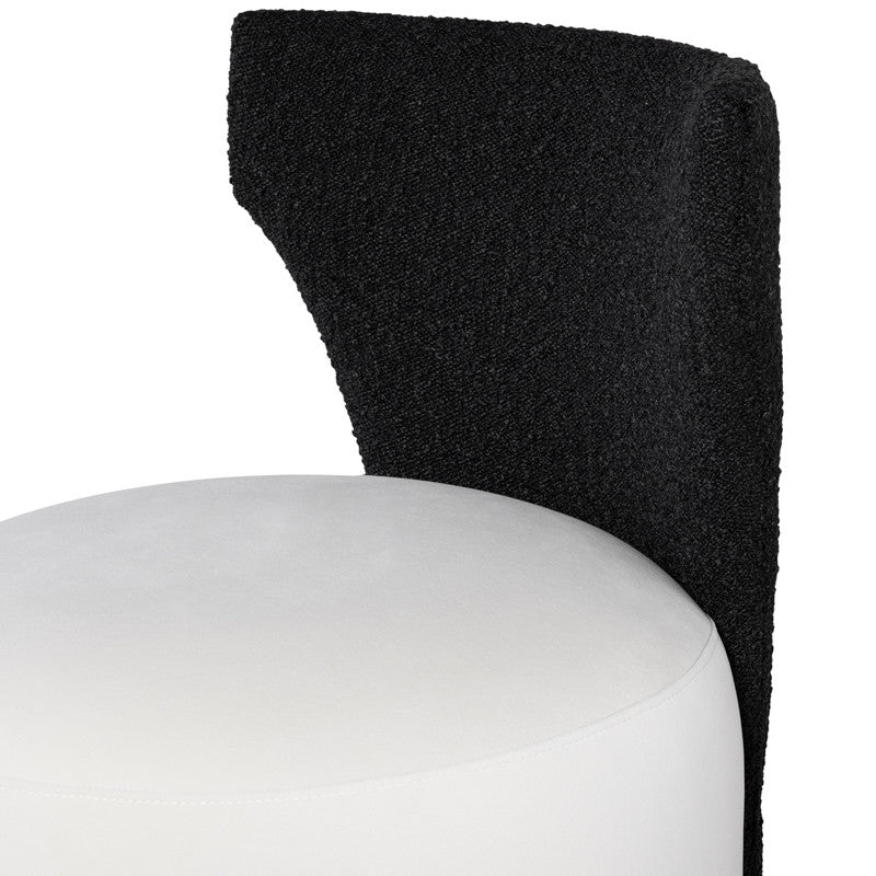 Mina Boucle Dining Chair (Licorice)