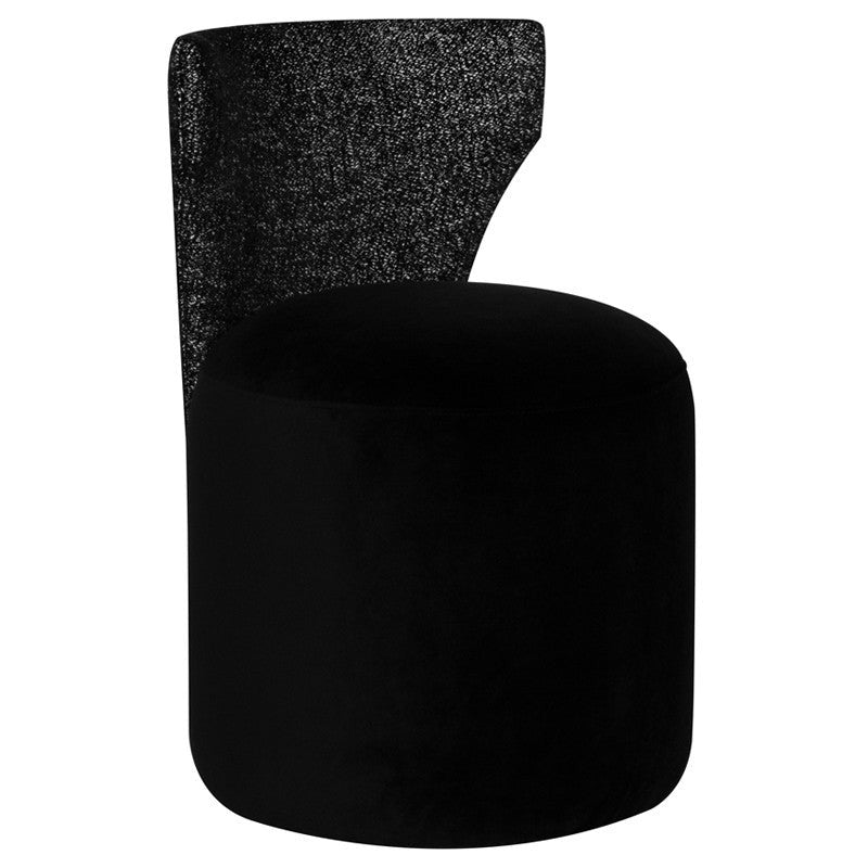 Mina Boucle Dining Chair (Salt And Pepper)