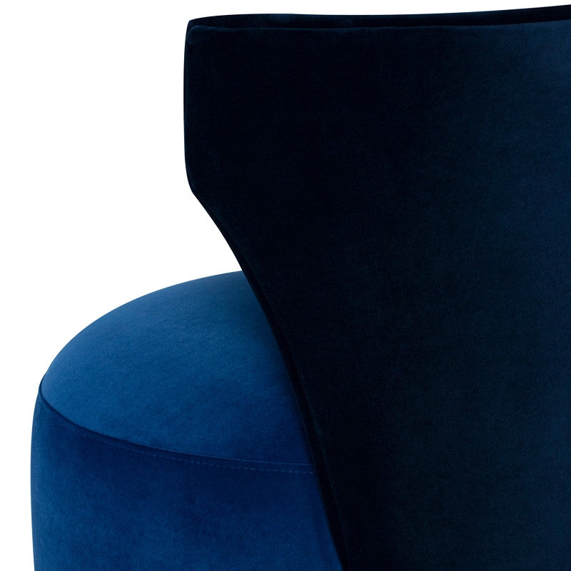 Mina Boucle Dining Chair (Dusk)