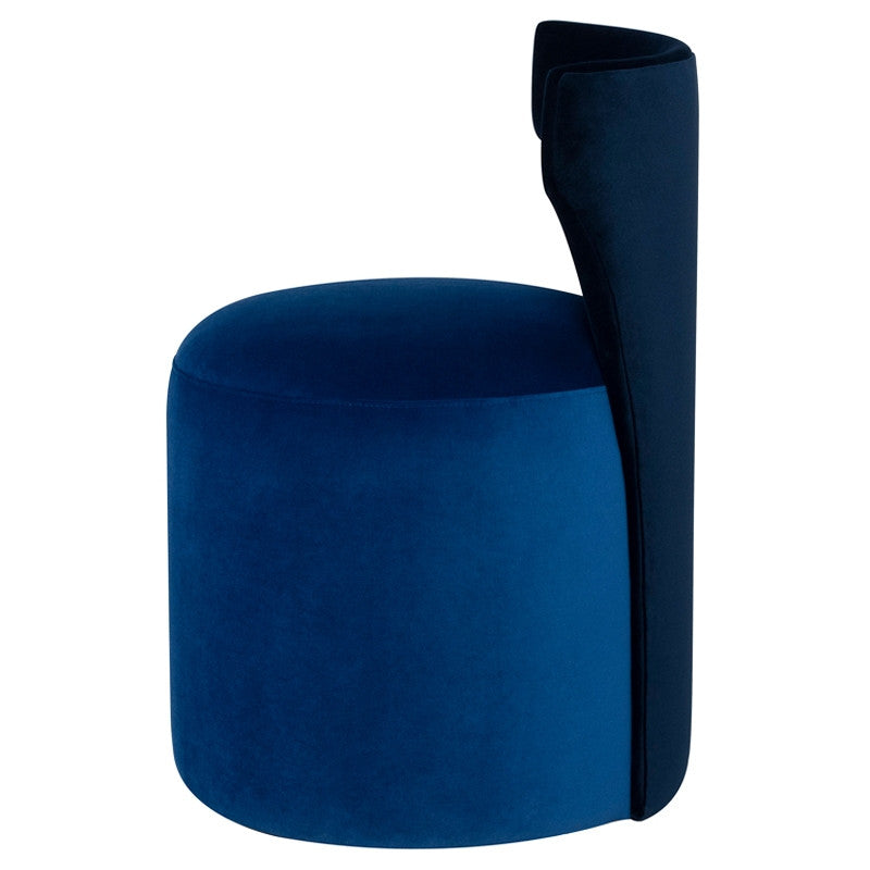 Mina Boucle Dining Chair (Dusk)