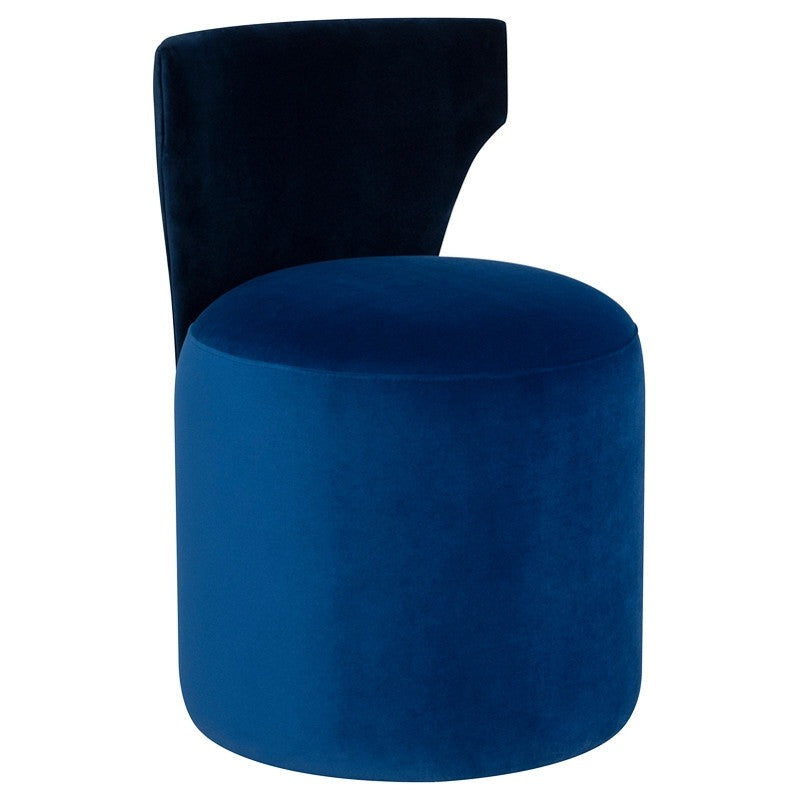 Mina Boucle Dining Chair (Dusk)