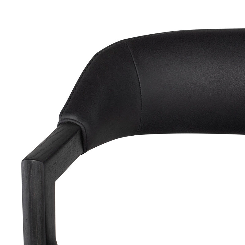 Tabouret Anita (cadre en chêne noirci)
