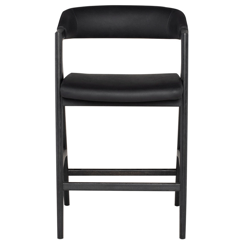 Tabouret Anita (cadre en chêne noirci)