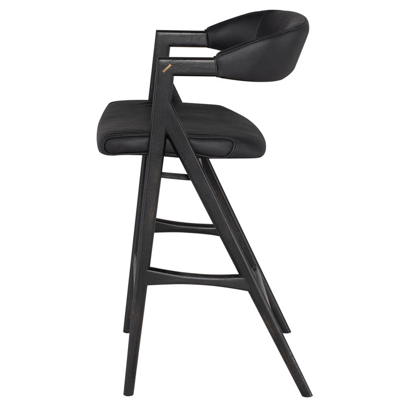 Tabouret Anita (cadre en chêne noirci)