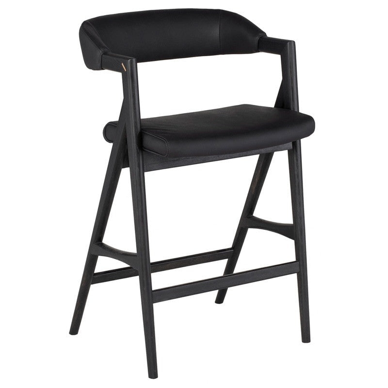 Tabouret Anita (cadre en chêne noirci)