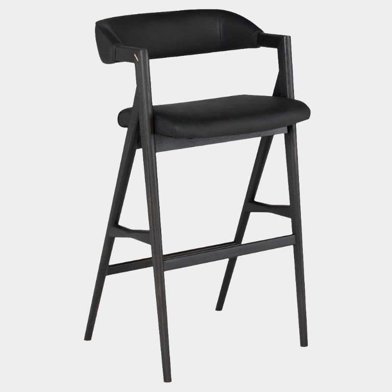 Tabouret Anita (cadre en chêne noirci)