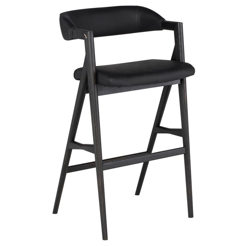 Tabouret Anita (cadre en chêne noirci)