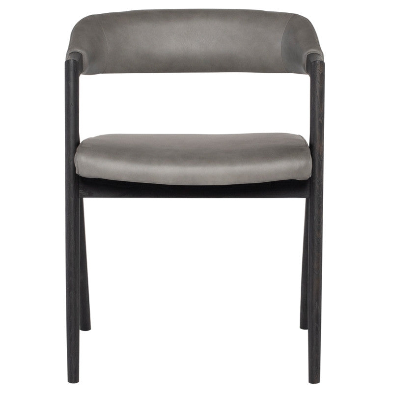 Chaise de salle à manger Anita (cadre en chêne noirci)