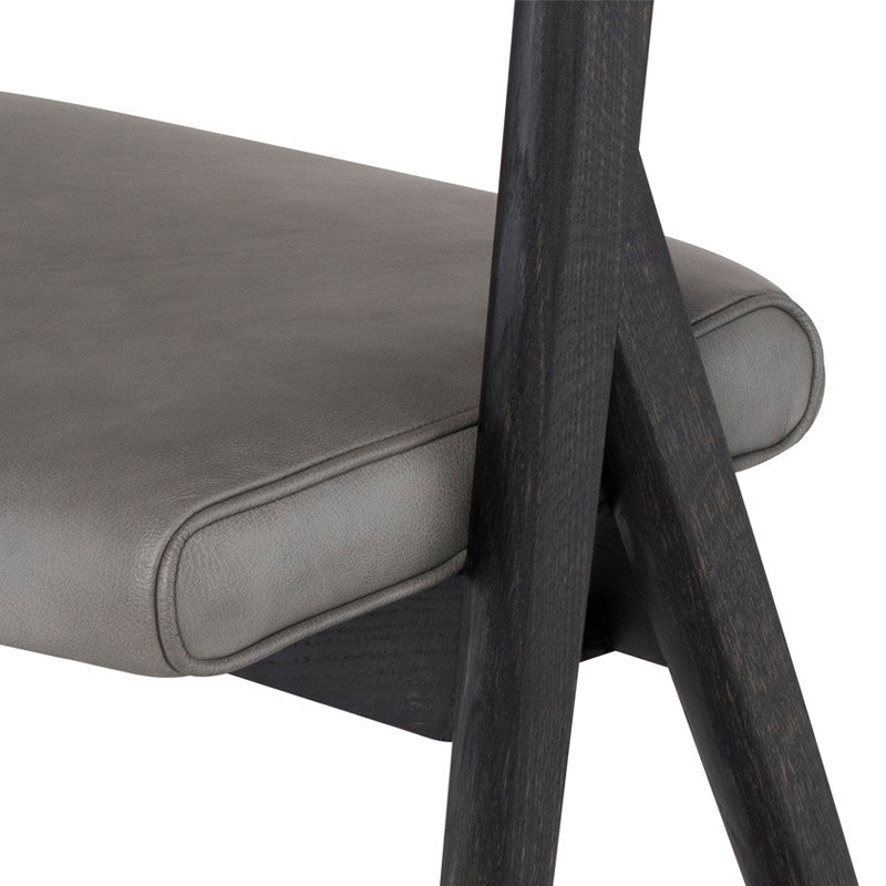 Tabouret Anita (cadre en chêne noirci)