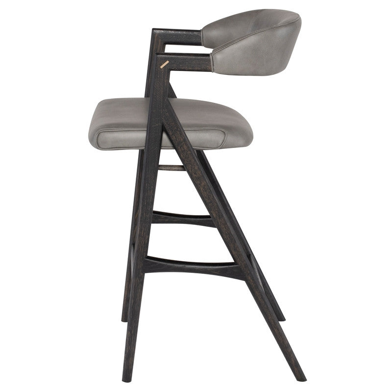 Tabouret Anita (cadre en chêne noirci)