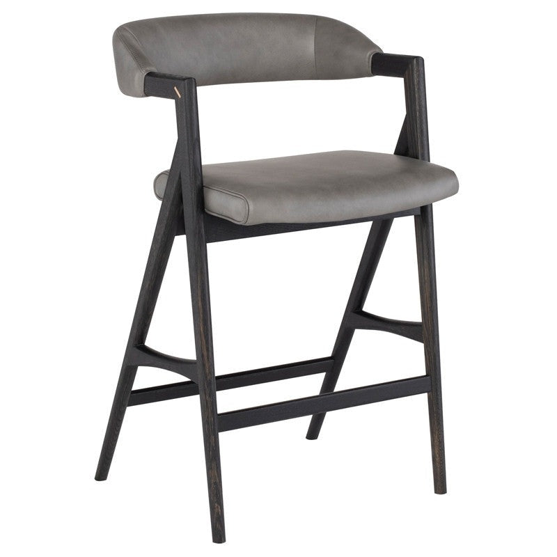 Tabouret Anita (cadre en chêne noirci)