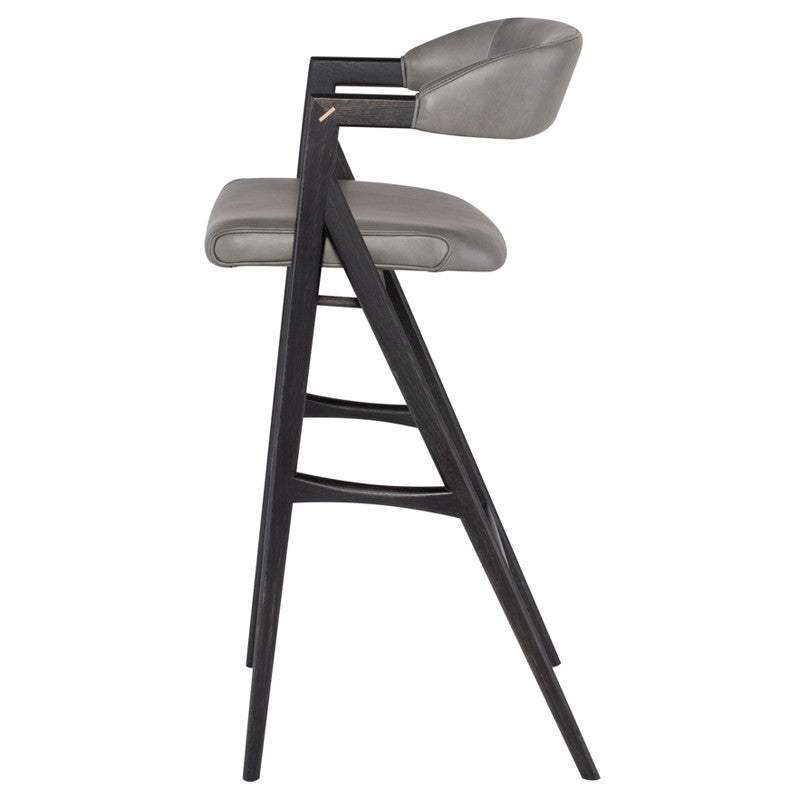 Tabouret Anita (cadre en chêne noirci)