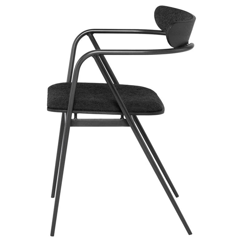 Gianni Dining Chair (Black Steel Frame)