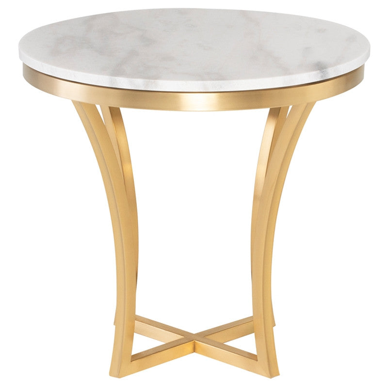 Table d'appoint Aurora - Plateau blanc