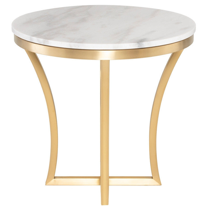 Table d'appoint Aurora - Plateau blanc