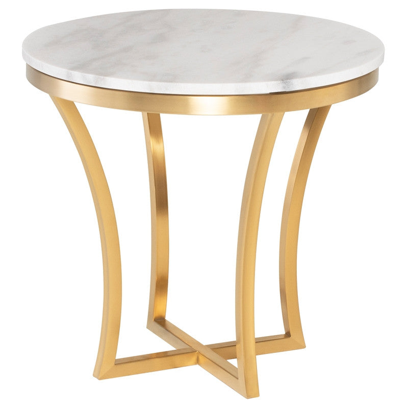 Table d'appoint Aurora - Plateau blanc