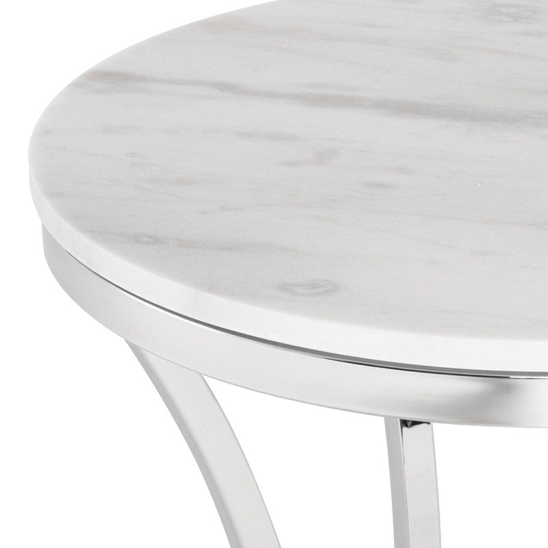 Table d'appoint Aurora - Plateau blanc