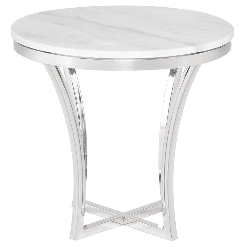 Table d'appoint Aurora - Plateau blanc