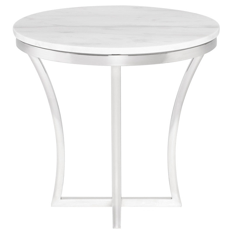 Table d'appoint Aurora - Plateau blanc