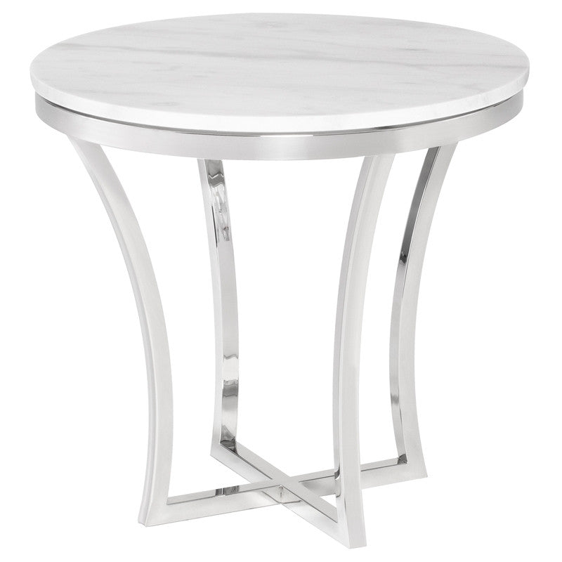 Table d'appoint Aurora - Plateau blanc