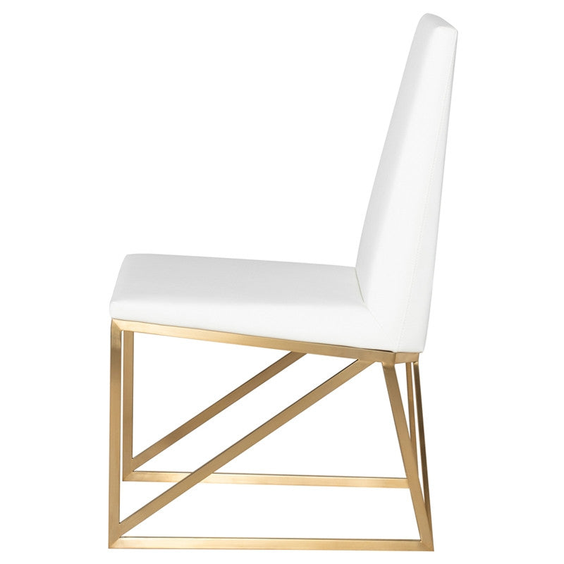 Caprice Dining Chair (Brushed Gold Frame)