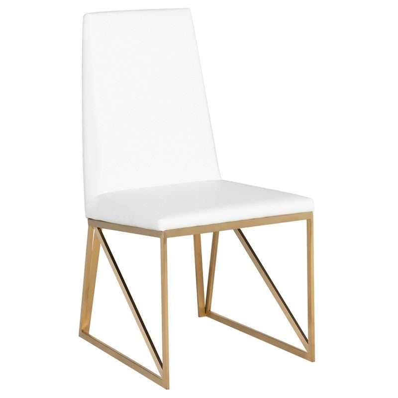 Caprice Dining Chair (Brushed Gold Frame)