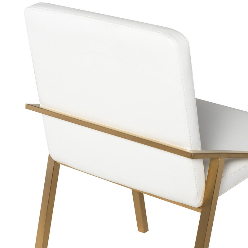 Nika Dining Chair (Brushed Gold Frame)
