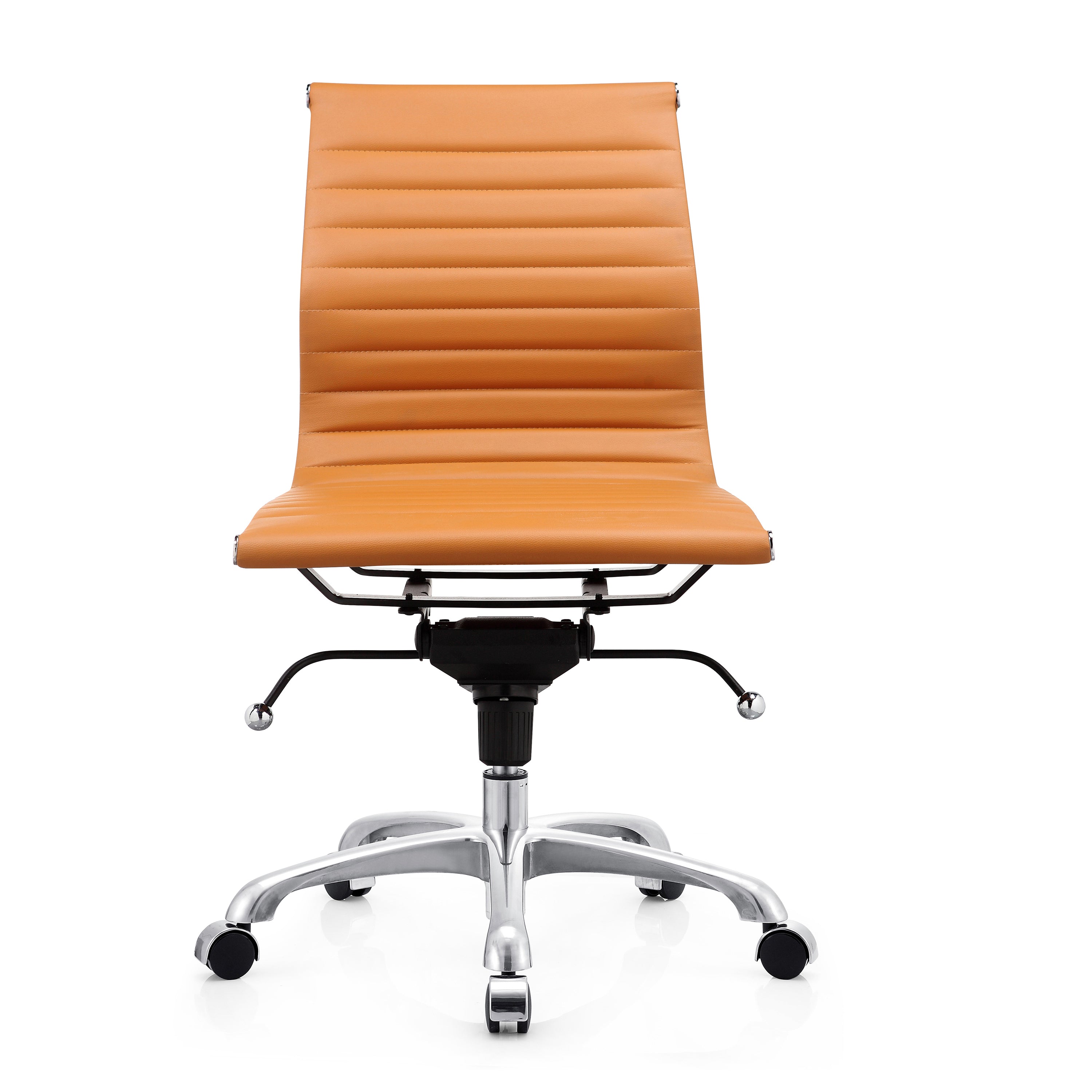 Chaise de direction sans accoudoirs Eames Aluminum Group - Dossier bas