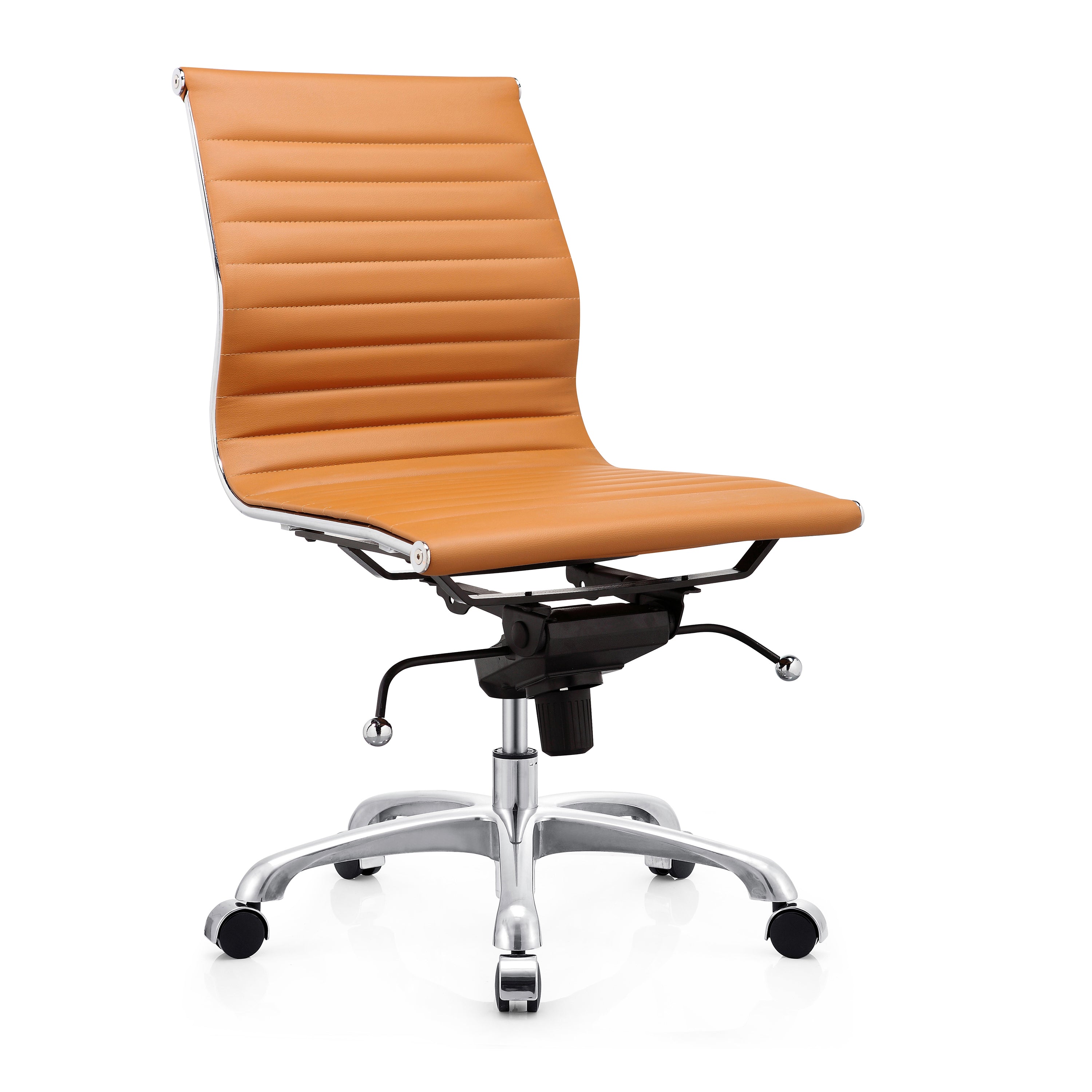 Chaise de direction sans accoudoirs Eames Aluminum Group - Dossier bas