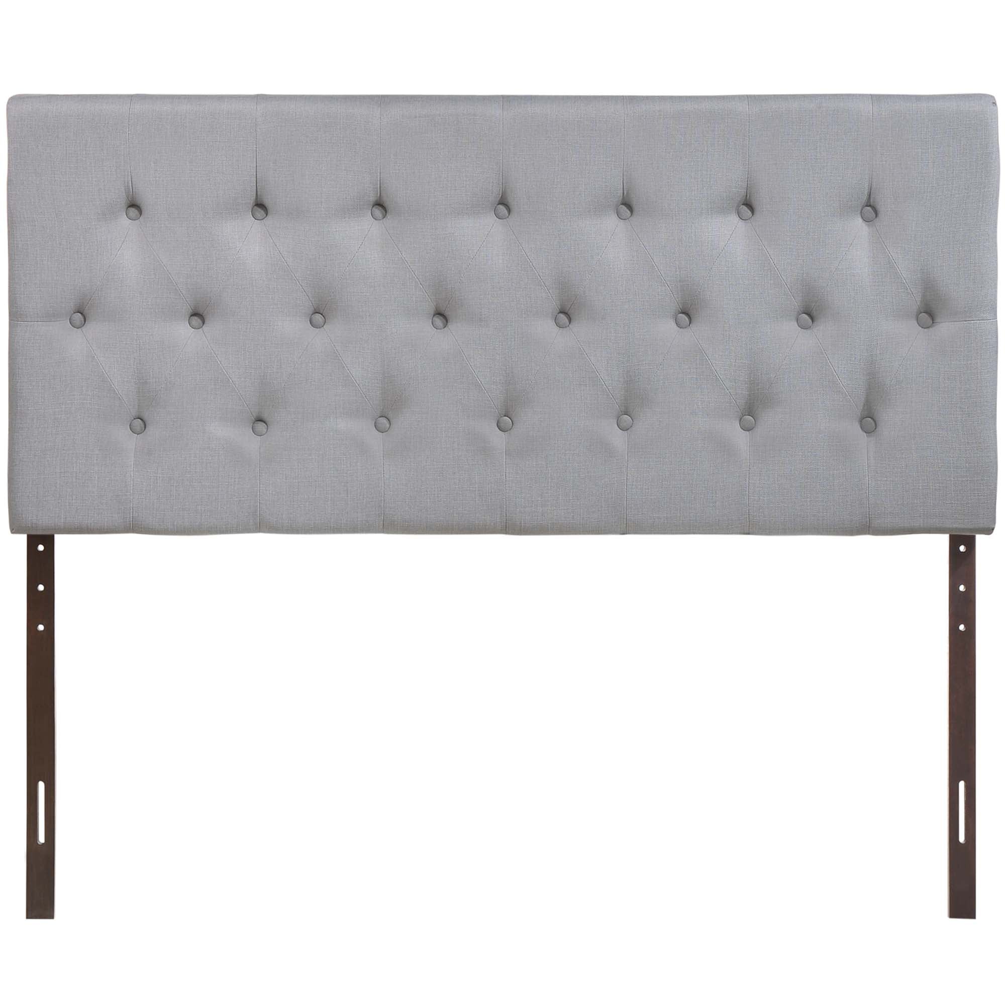 Clique Upholstered Fabric Headboard in Sky Gray
