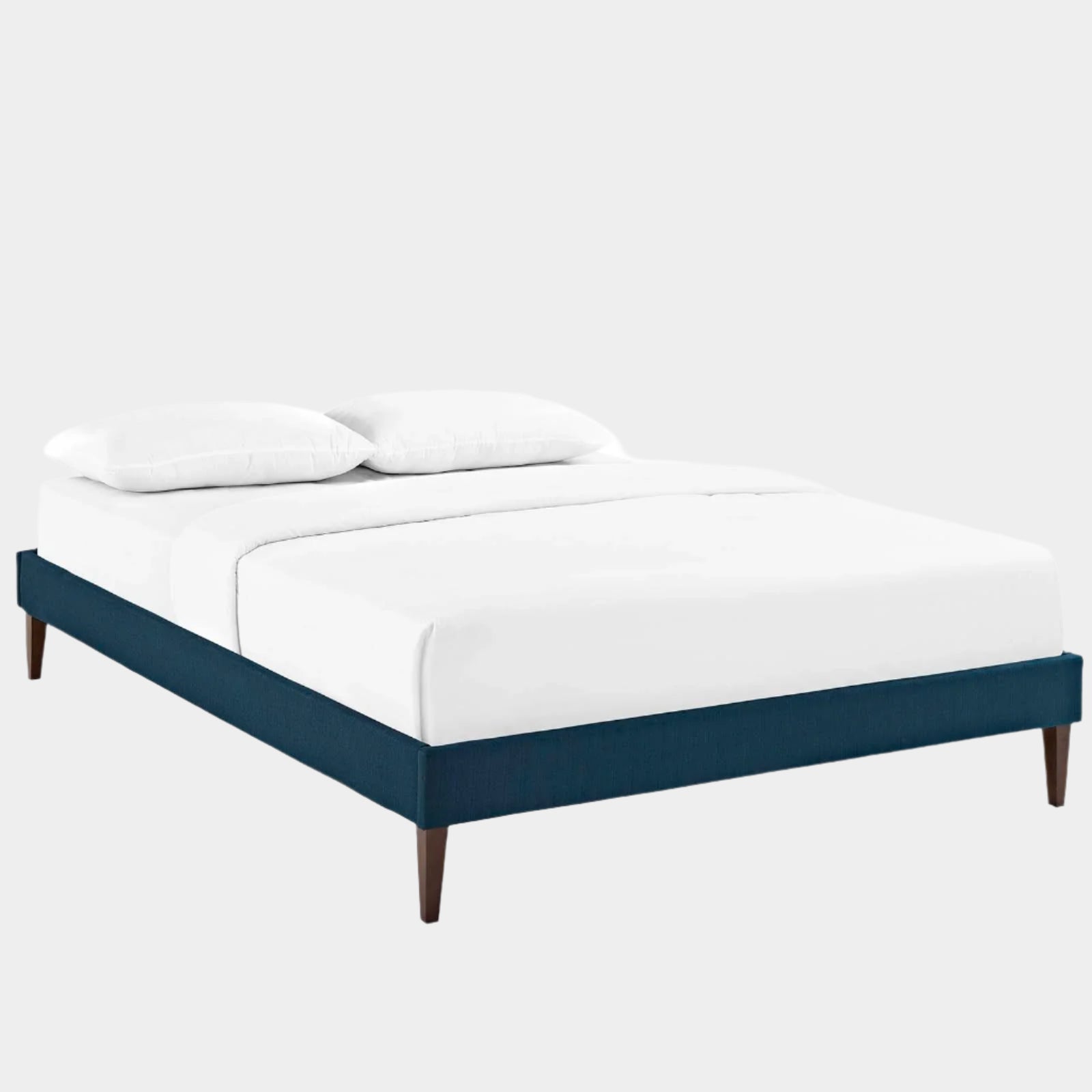 Sharon Fabric Bed Frame with Squared Tapered Legs