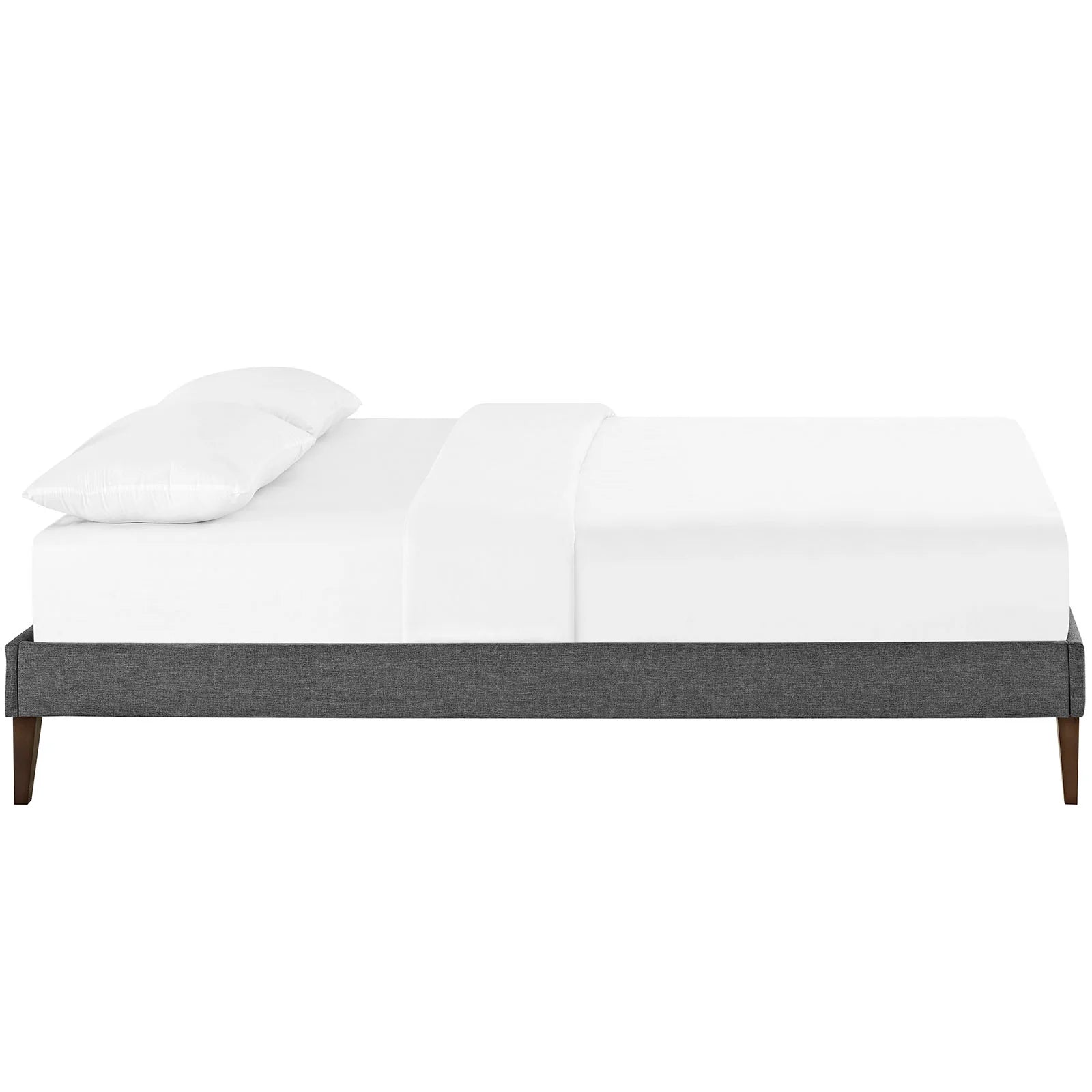 Sharon Fabric Bed Frame with Squared Tapered Legs