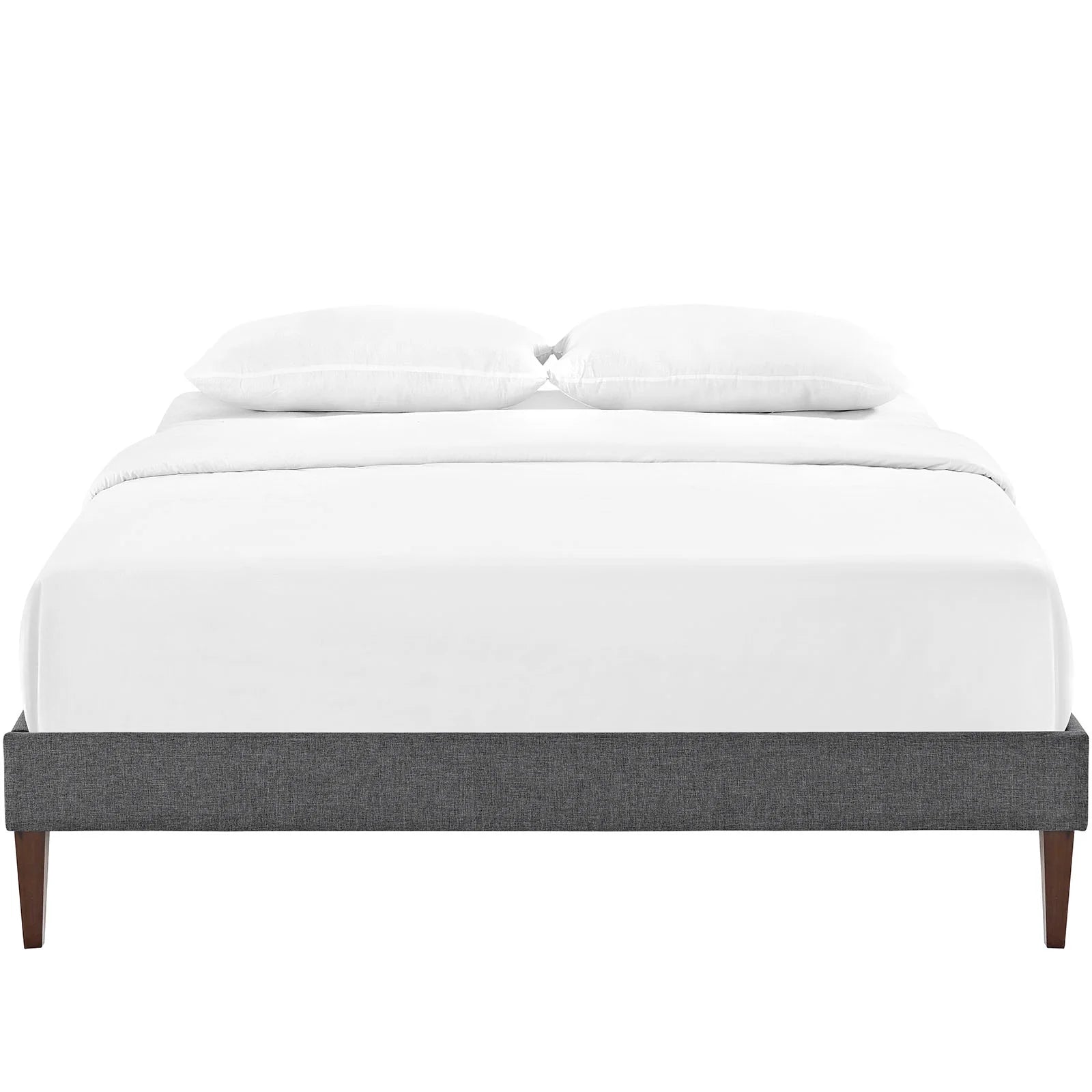 Sharon Fabric Bed Frame with Squared Tapered Legs