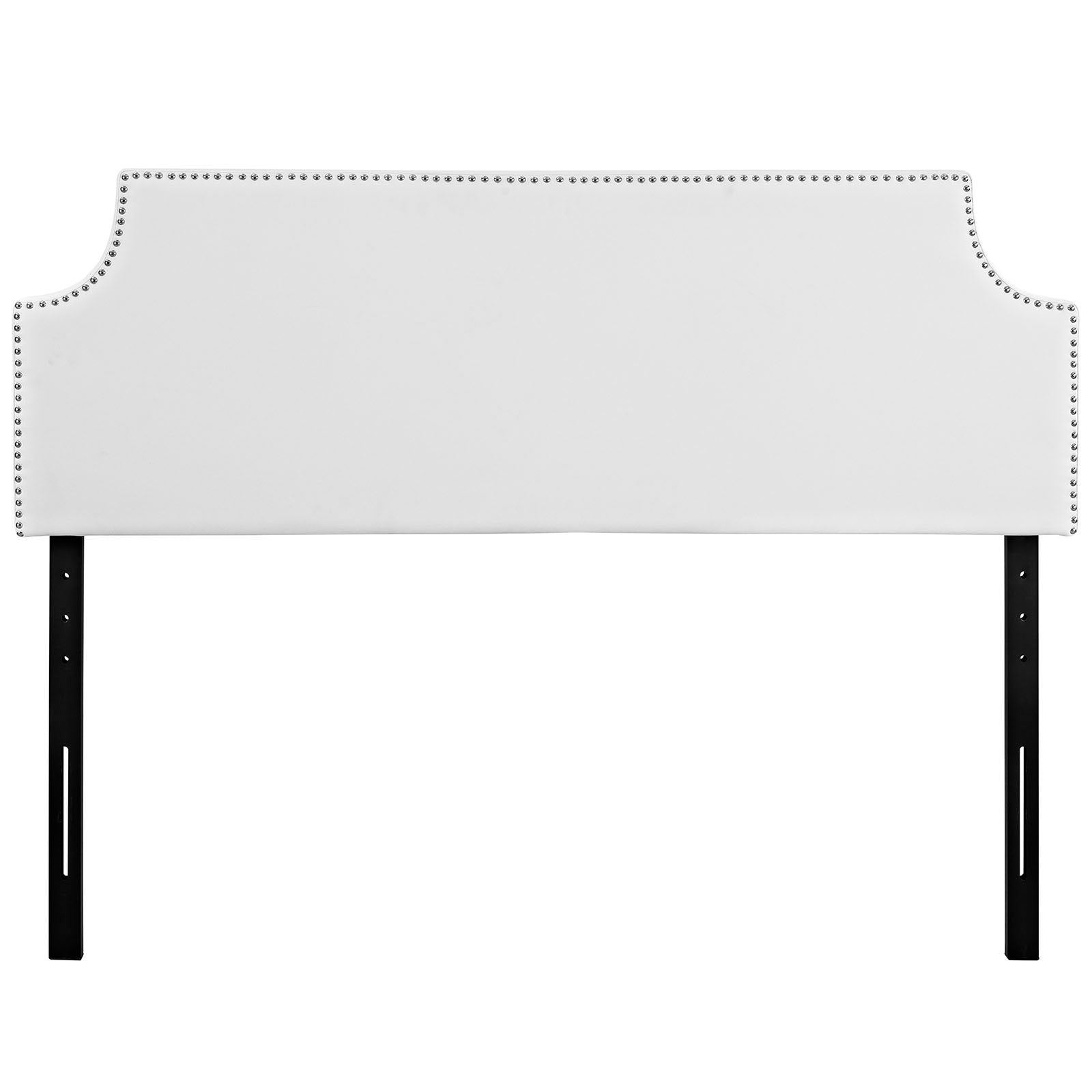Laura Upholstered Vinyl Headboard in White