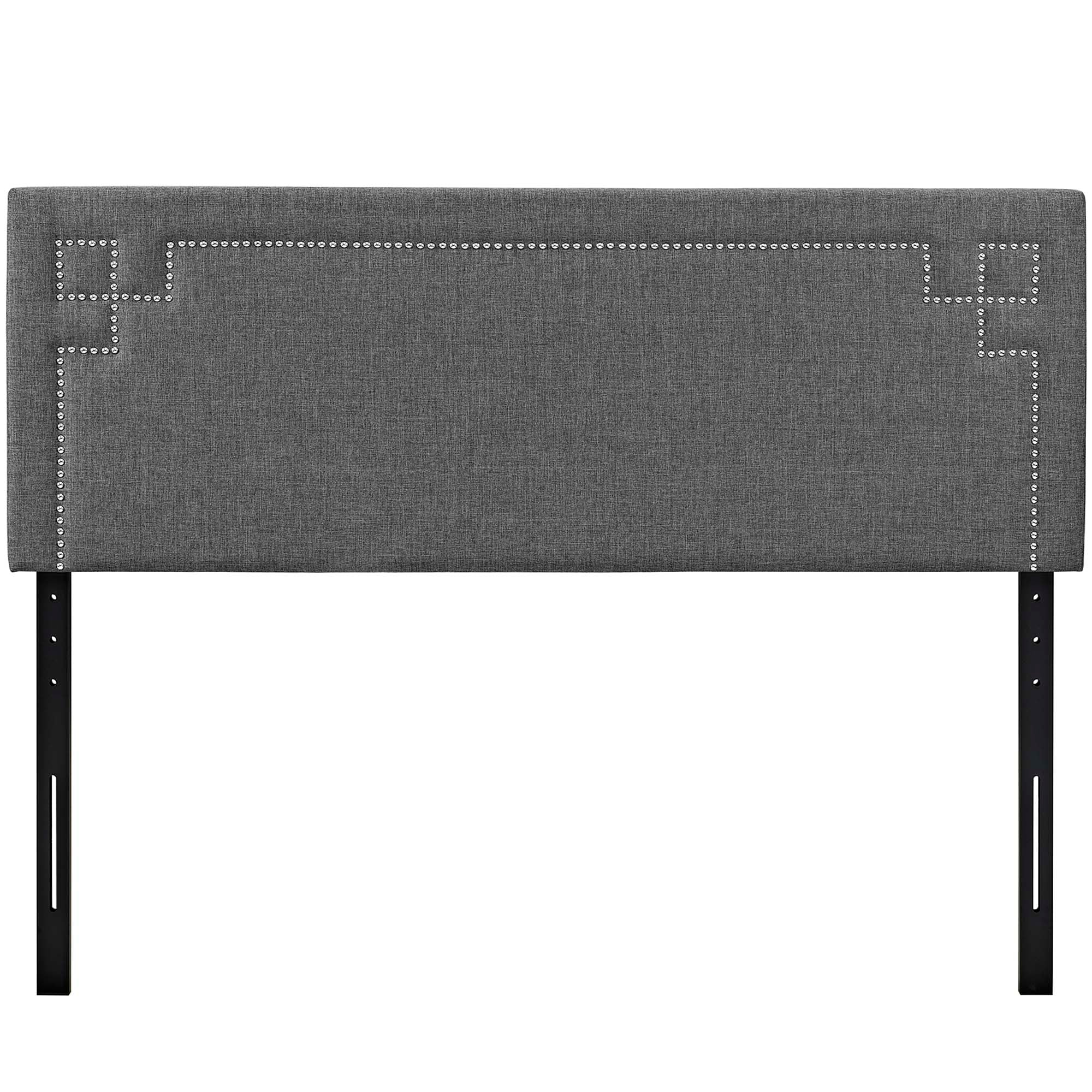 Josie Fabric Queen Platform Bed with Squared Tapered Legs