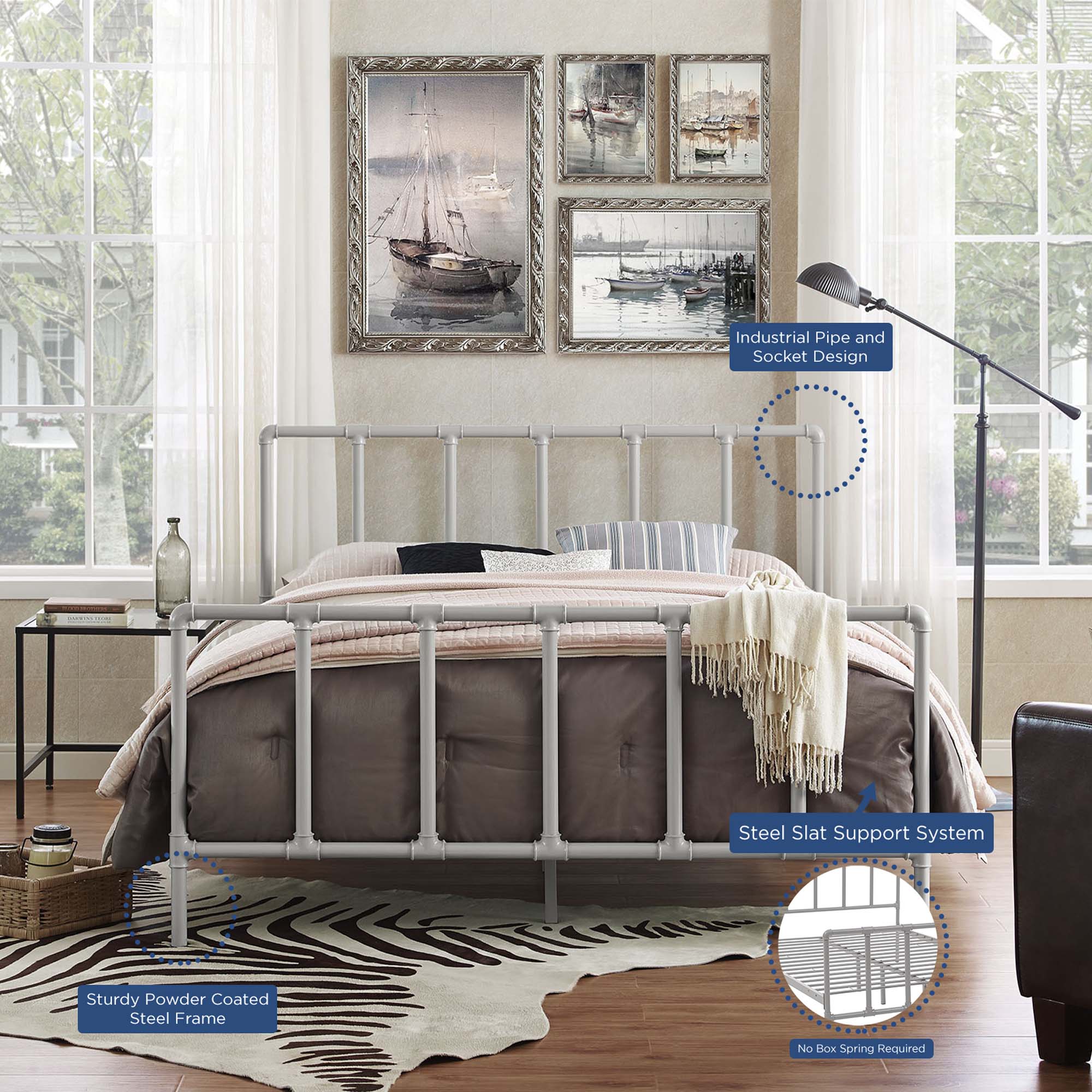 Dower Stainless Steel Bed