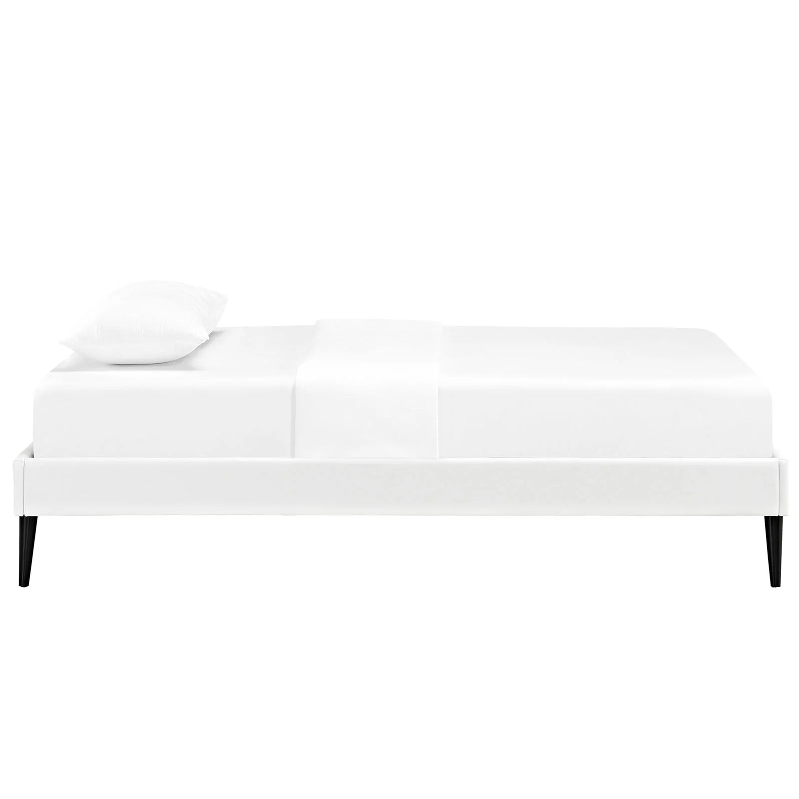 Sherry Fabric Bed Frame with Round Tapered Legs