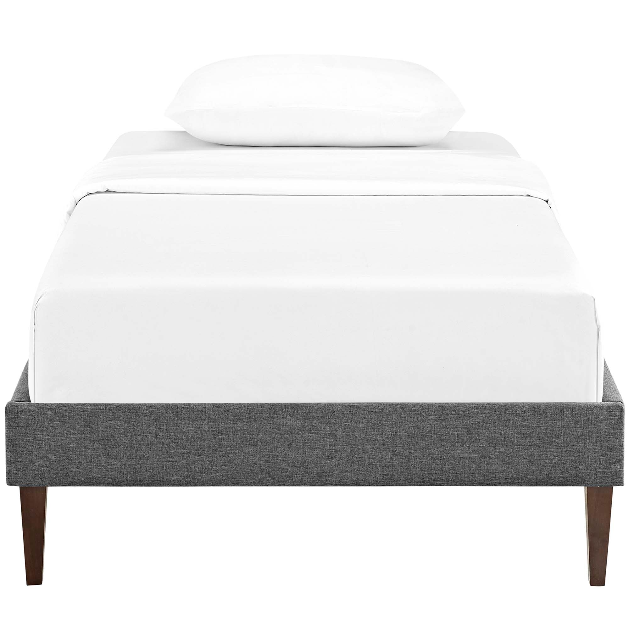 Tessie Fabric Bed Frame with Squared Tapered Legs