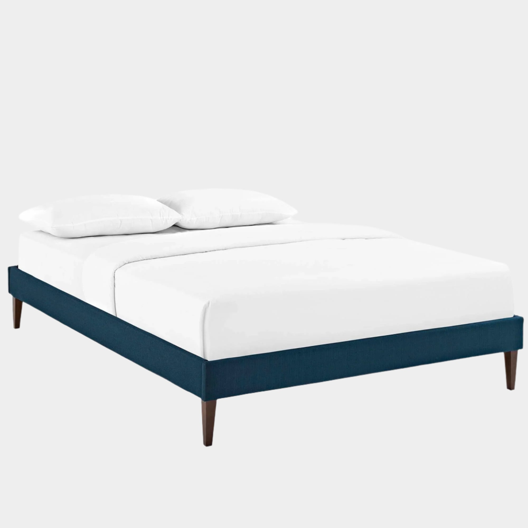 Tessie Fabric Bed Frame with Squared Tapered Legs