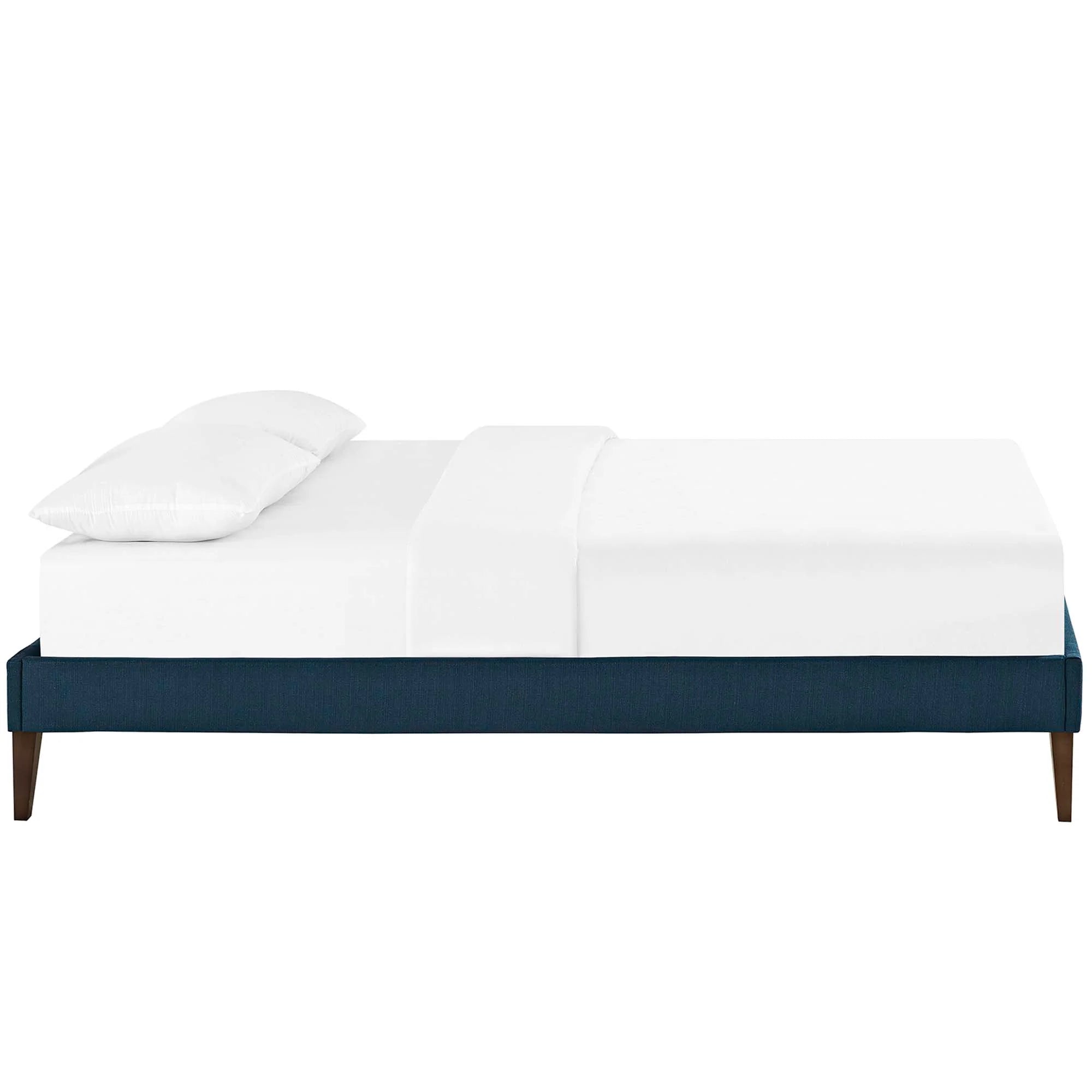 Tessie Fabric Bed Frame with Squared Tapered Legs