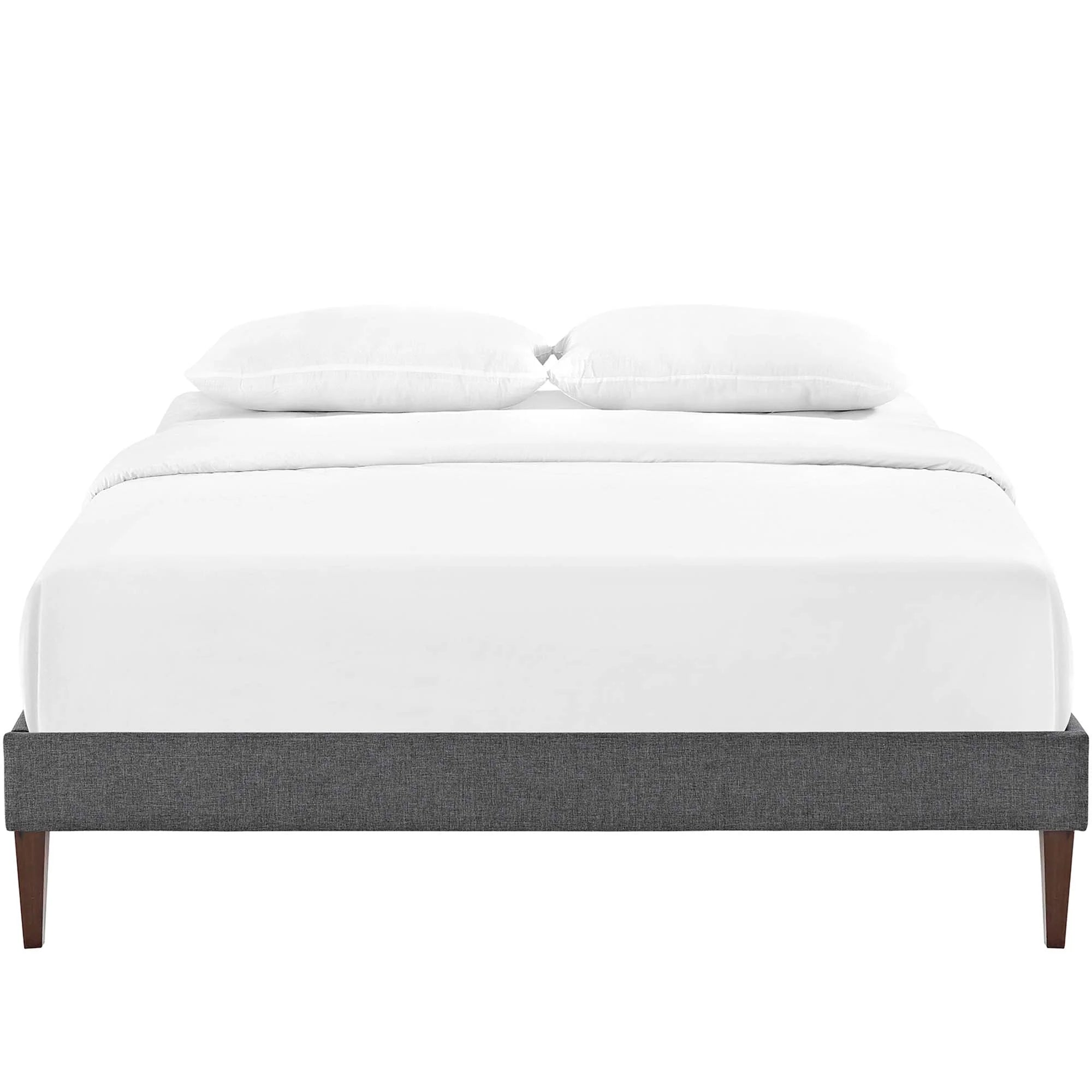 Tessie Fabric Bed Frame with Squared Tapered Legs