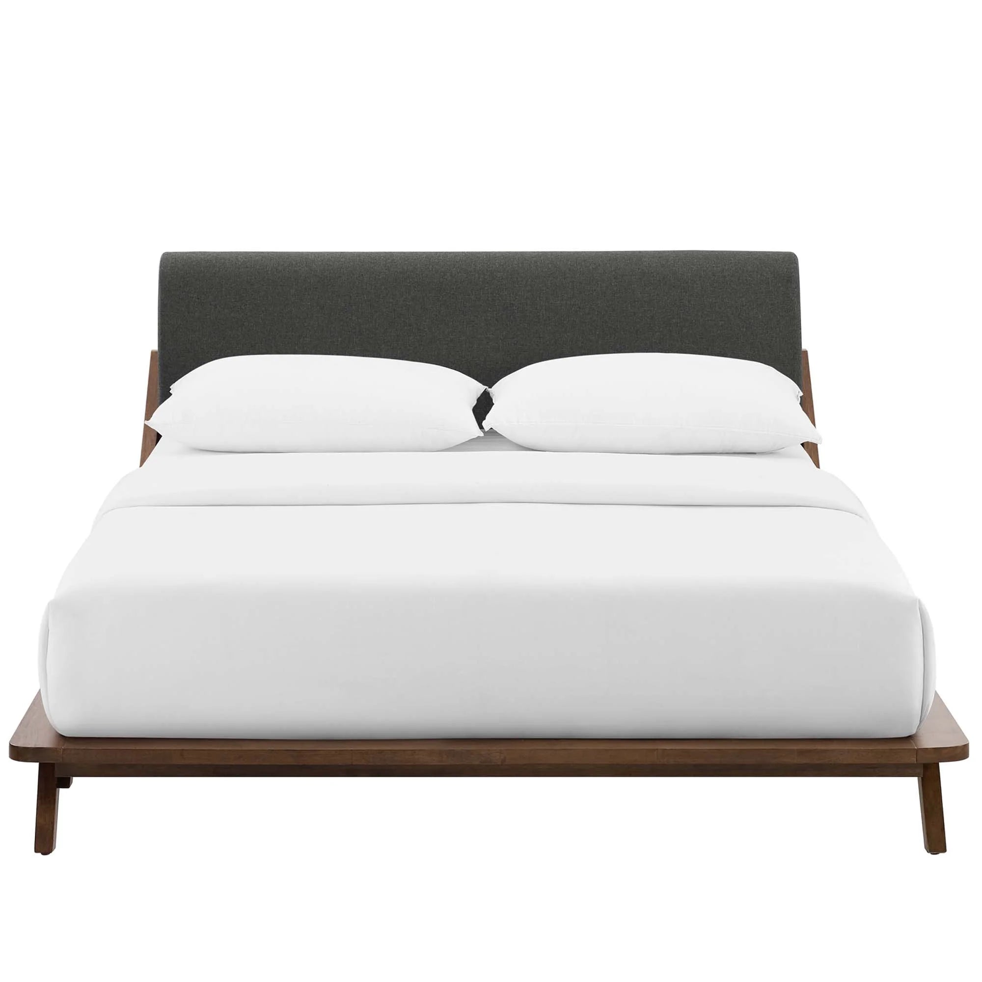 Luella Upholstered Fabric Queen Platform Bed