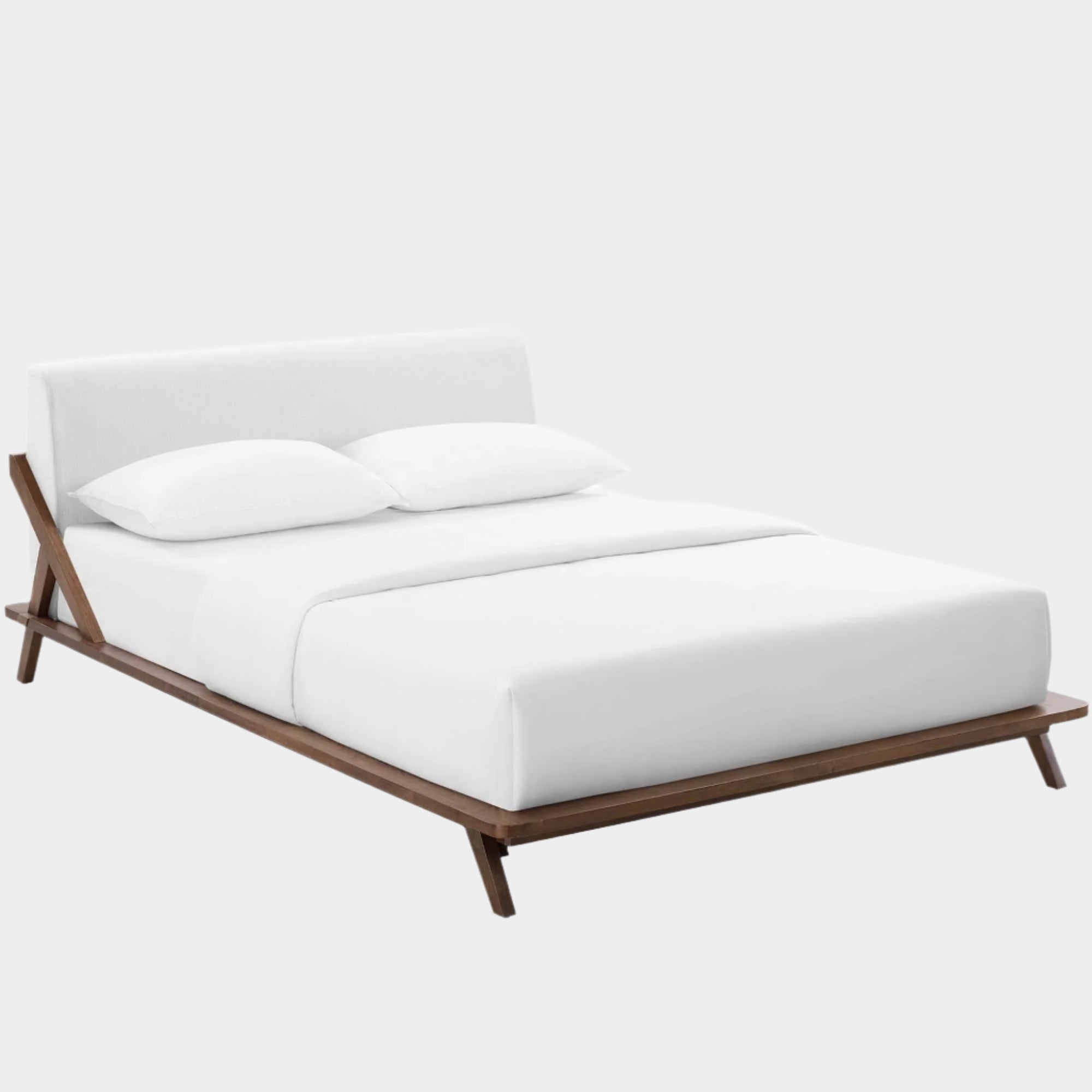 Luella Upholstered Fabric Queen Platform Bed