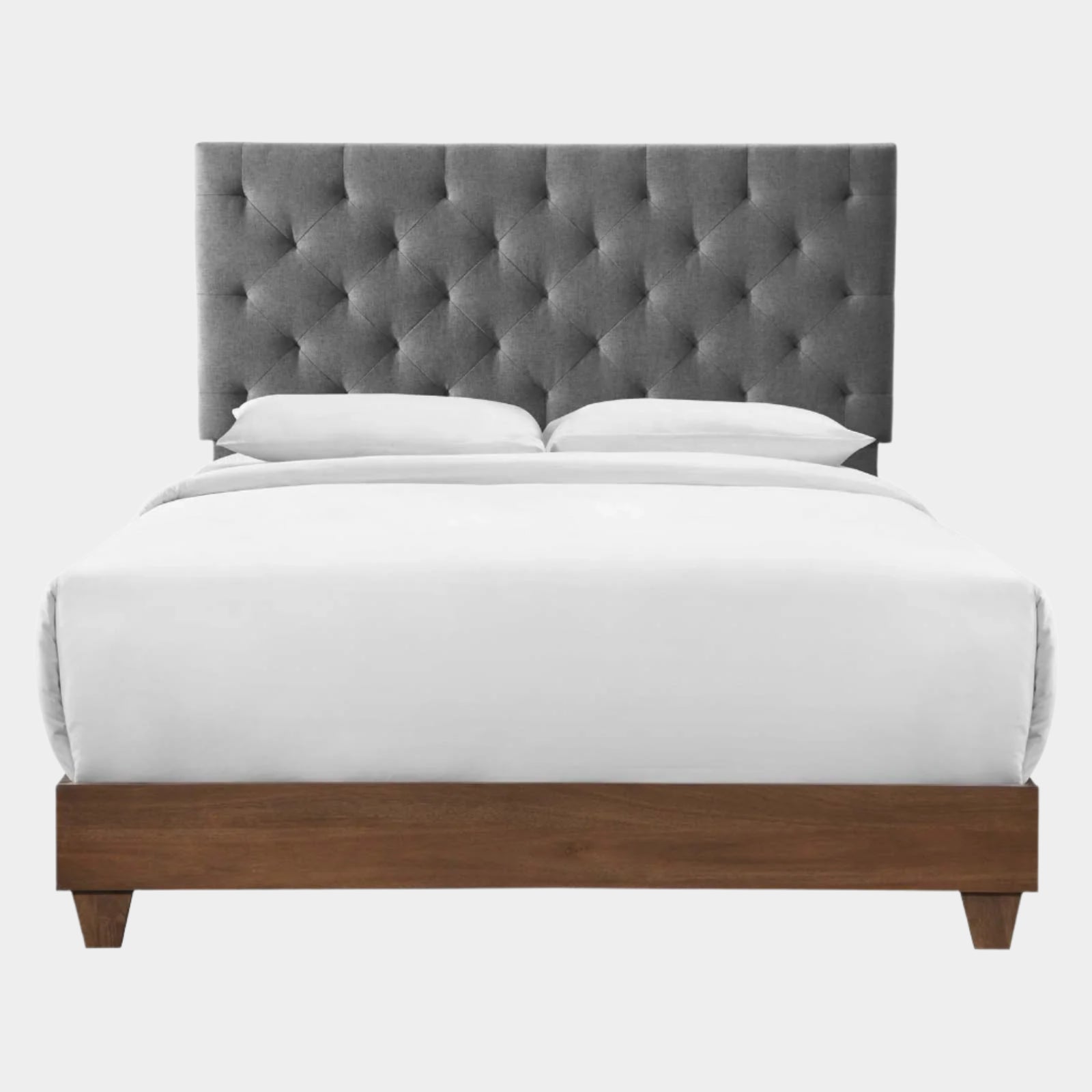 Rhiannon Diamond Tufted Upholstered Fabric Bed